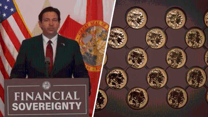 DeSantis recognizes gold, silver coins as legal tender in Florida