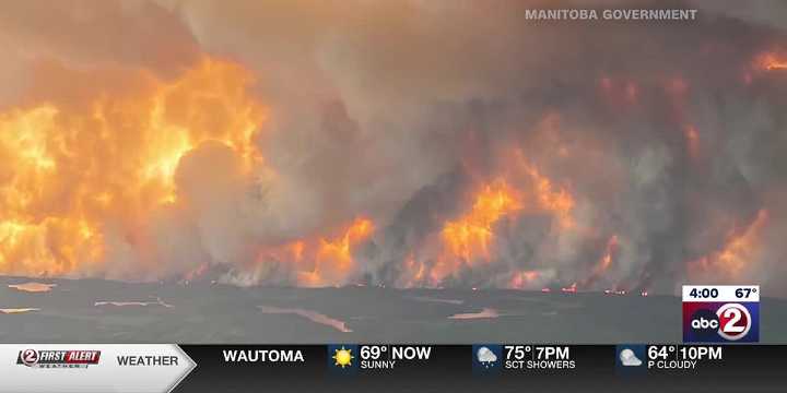 Canada wildfire smoke affecting air quality in Wisconsin