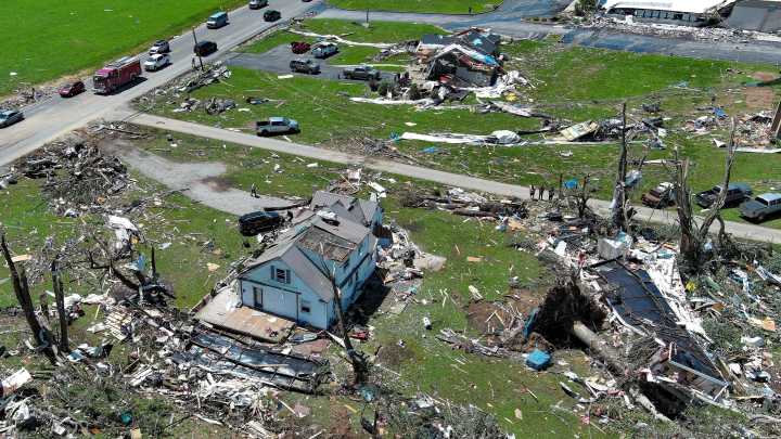 'Trail of destruction': Tornadoes, storms kill at least 32