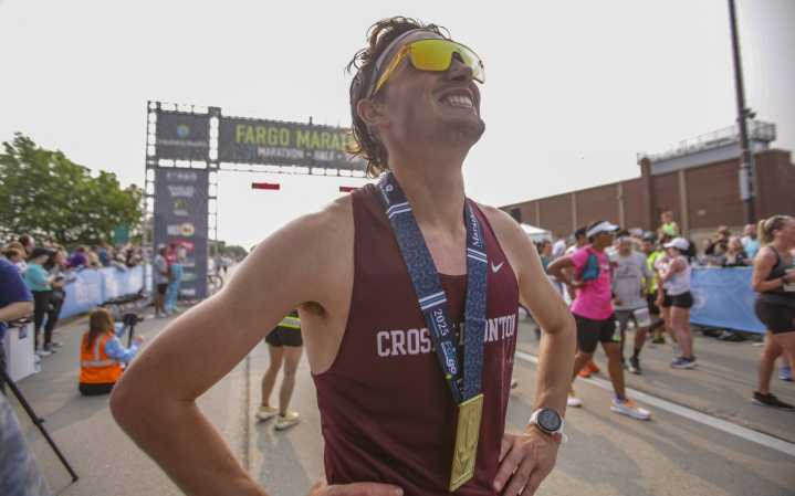 A Fargo Marathon win in memory of dad and Mark Knutson