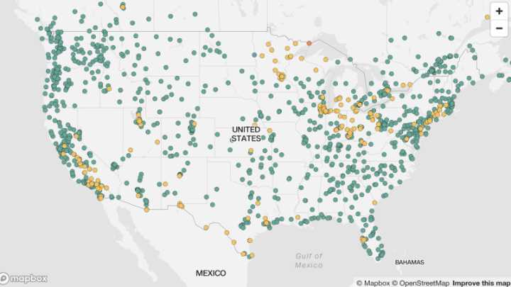 MAP: Track the air quality across the US