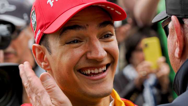 Alex Palou wins 2025 Indianapolis 500 under yellow, celebrates wildly