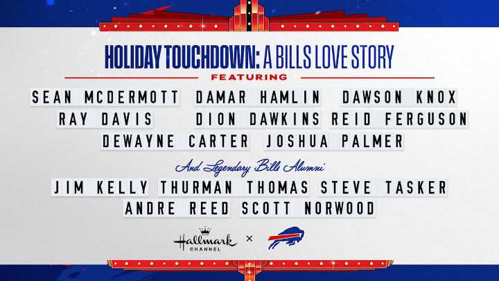 Sean McDermott, Dion Dawkins, Damar Hamlin & more to appear in Hallmark's Holiday Touchdown: A Bills Love Story
