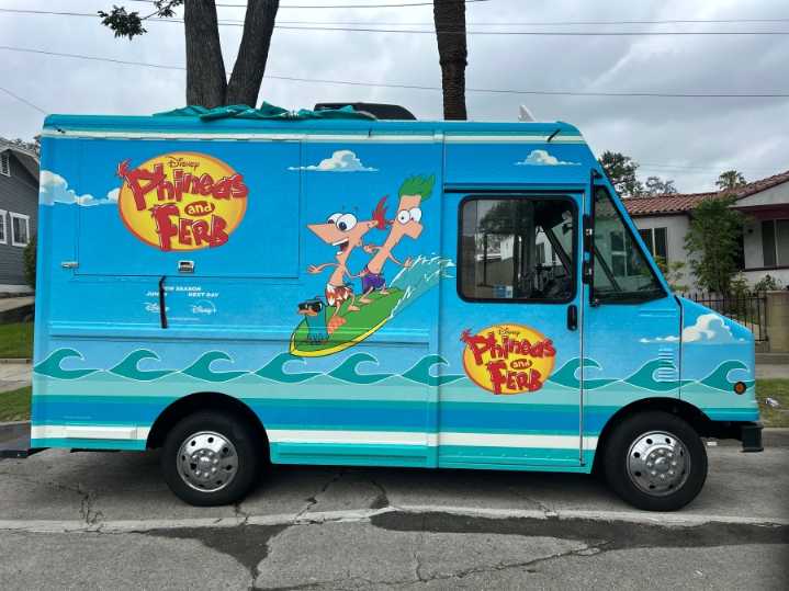 ‘Phineas and Ferb’ ice cream truck hits the road ahead of new season