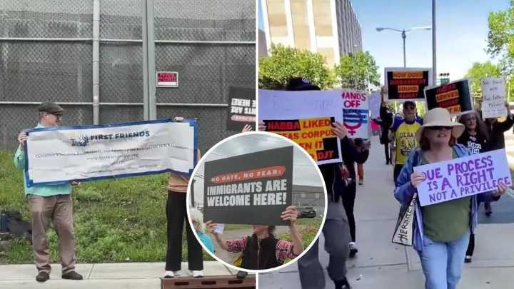 Activistas alzan su voz por inmigrantes detenidos en centro de Newark