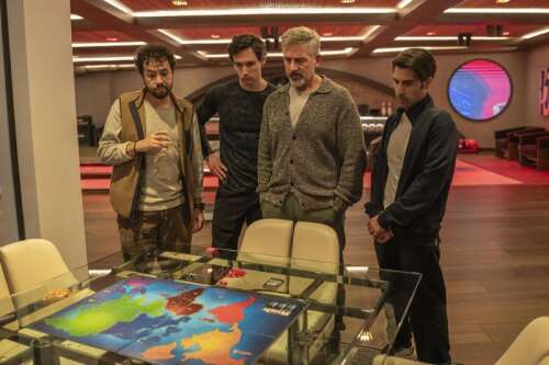 A tech bro-pocalypse in Jesse Armstrong’s ‘Mountainhead’