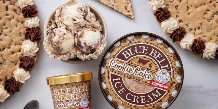 Blue Bell Cookie Cake Ice Cream available in stores starting today