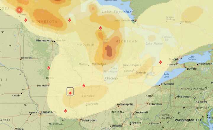 Canadian Wildfire Smoke to Impact Midwest Air Quality This Weekend