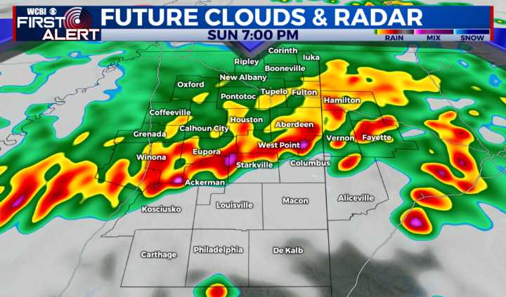 Rain and storms continue into Memorial Day