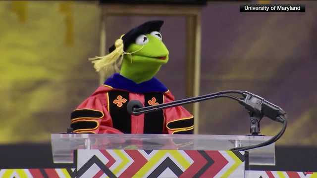 'Leap together': Kermit the Frog inspires University of Maryland graduates with wisdom and warmth