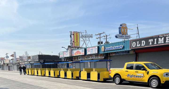 Chilly welcome for Wildwood tram car pickup