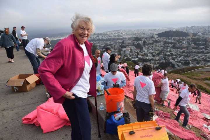 With the Bay Area's pink triangle display -- returning for Pride month -