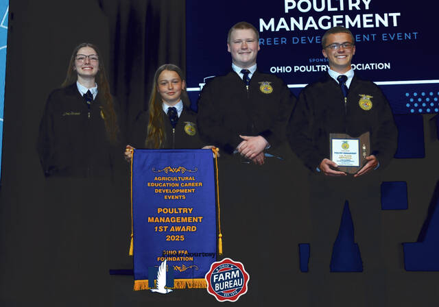 Peebles FFA Poultry Team first in state