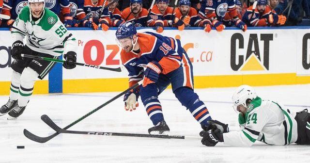 Oilers' Hyman 'most likely done' for the playoffs after Game 4 injury