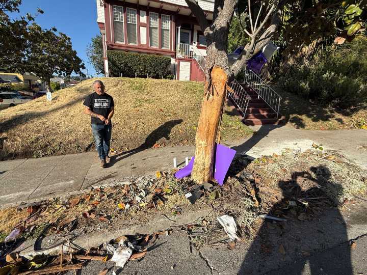 'Nightmares like you've never seen': Anger, grief, and petitions at site where Oakland teacher was killed