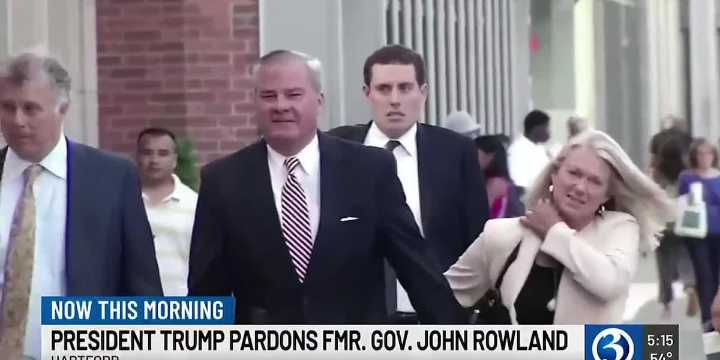 Former Connecticut Gov. Rowland receives pardon from President Trump