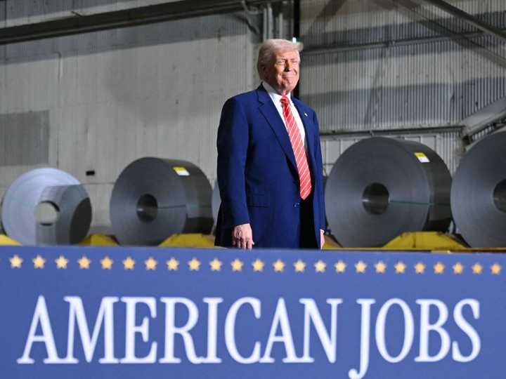 Trump says he will double tariffs on steel imports to 50%