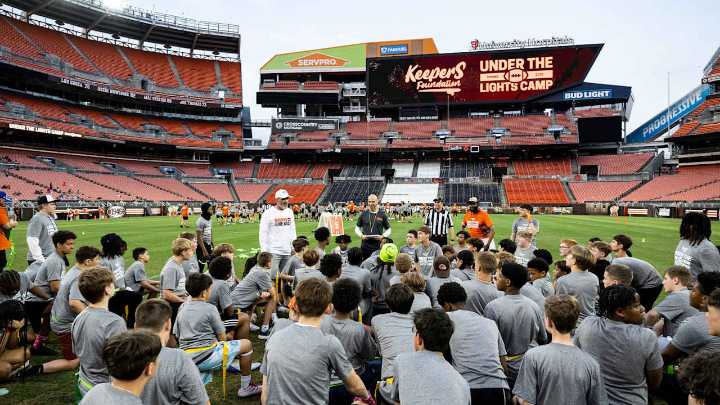Browns host The Keepers Foundation 'Under the Lights Camp'