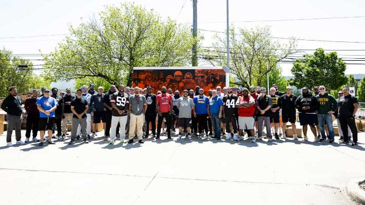 Browns Give Back donates over $200,000 in football equipment to local high schools