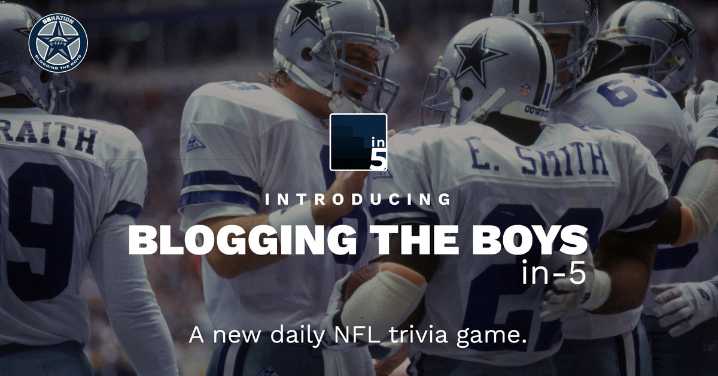 Cowboys trivia: Your in-5 daily game, Saturday edition