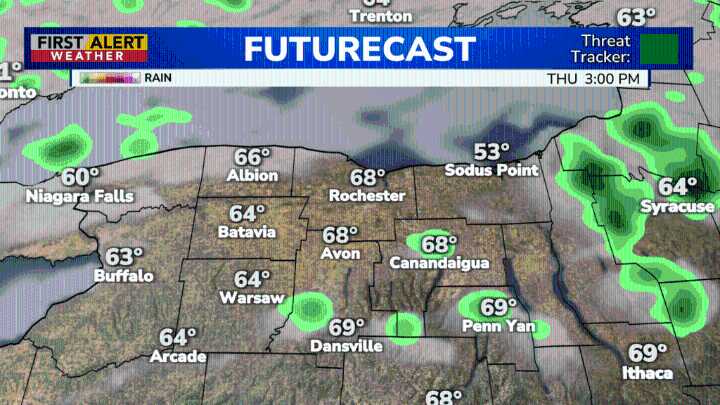 First Alert Weather: Chances for showers persist, but plenty of dry time Thursday and Friday