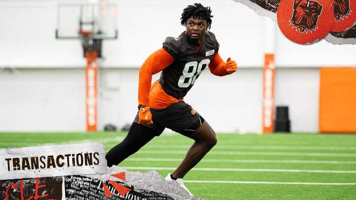 Browns sign TE Harold Fannin Jr.