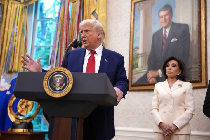 Trump Fumes At Reporter Over Notion He "Chickens Out" On Tariffs