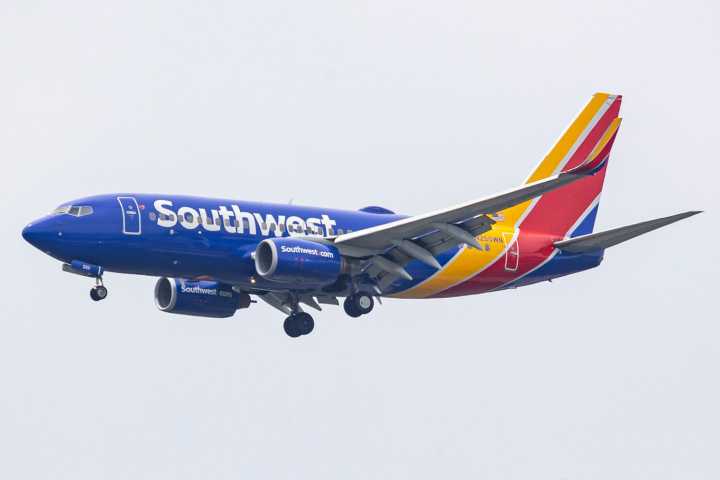 Southwest Airlines Flight Lands Safely After 'Possible Lightning' Strike