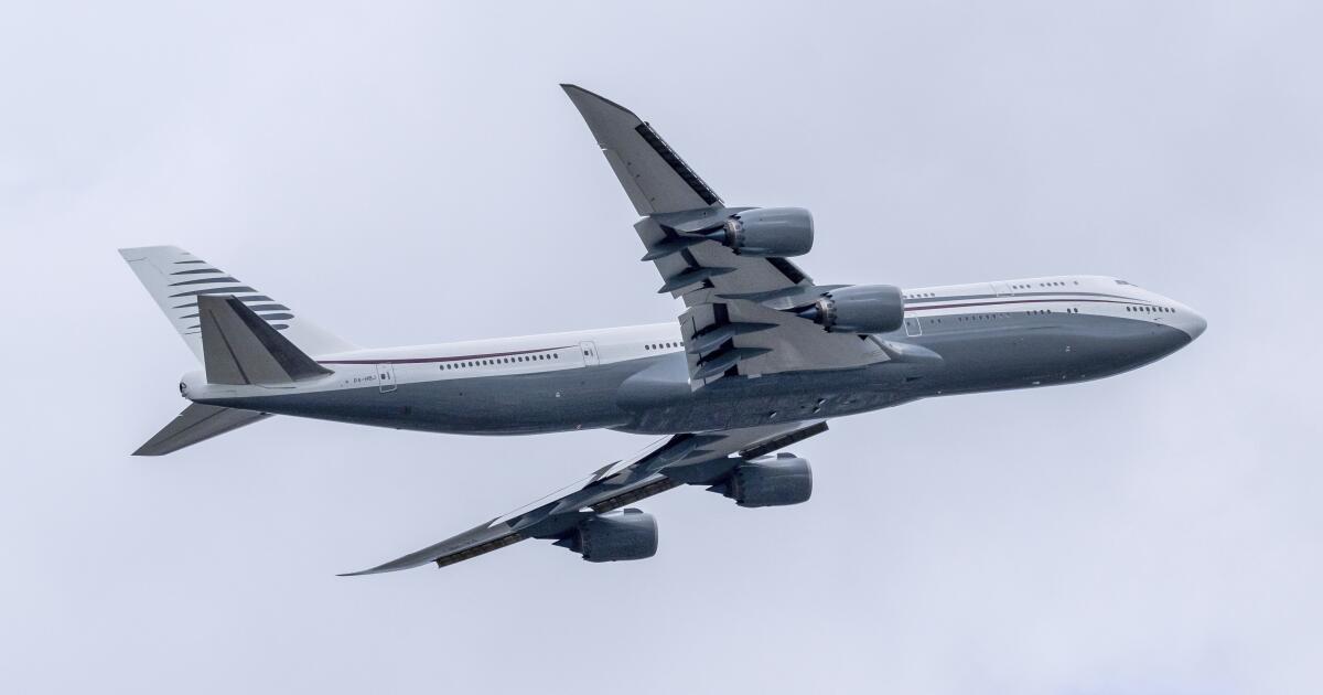 Departamento de Defensa acepta Boeing 747 de Qatar para uso de Trump