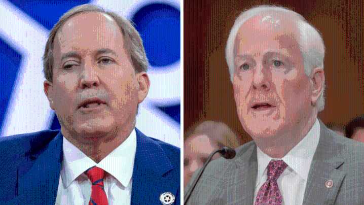 Cornyn trailing Paxton by 22 points in Texas GOP Senate primary: Poll