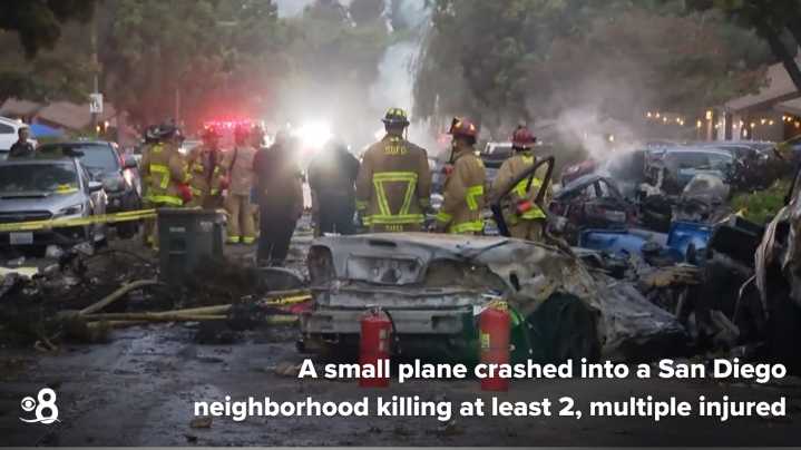 SDPD: Small plane crashes into San Diego neighborhood of Tierrasanta