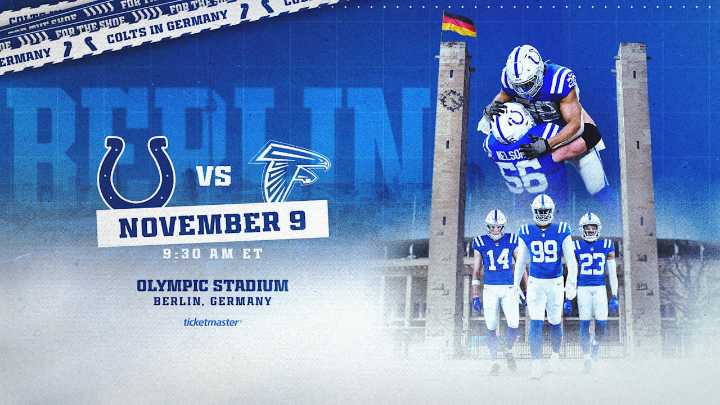 Colts to host Atlanta Falcons at Berlin's Olympic Stadium in Week 10 of 2025 NFL season