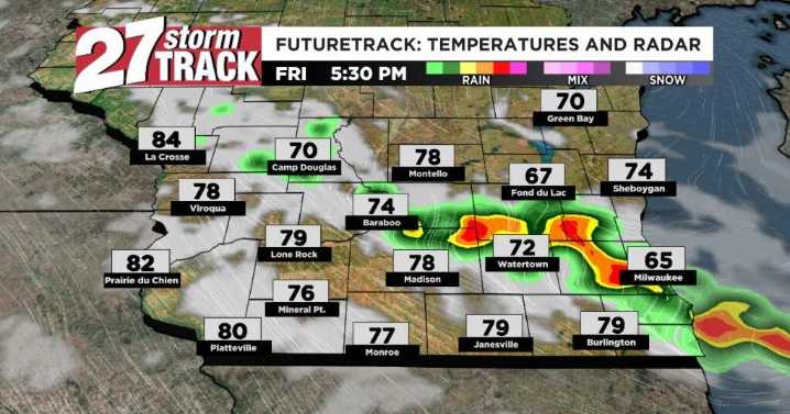 Showers, storms and a Severe Weather threat Friday
