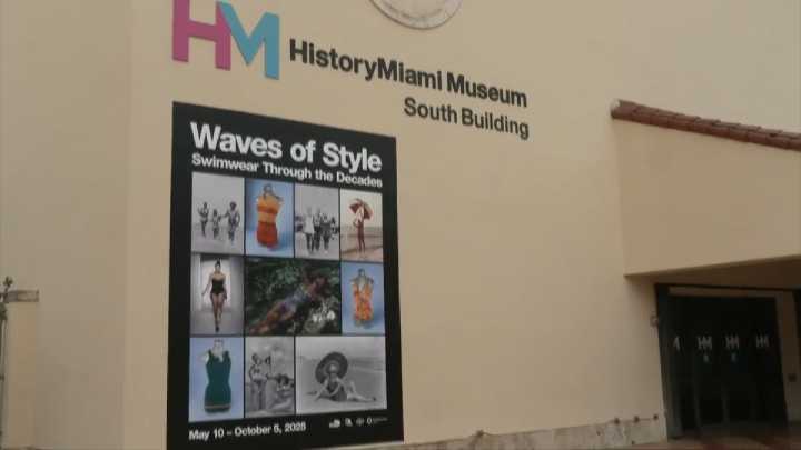 Ahead of Miami Swim Week, a swimwear exhibit at HistoryMiami Museum shows the evolution of bathing suits 