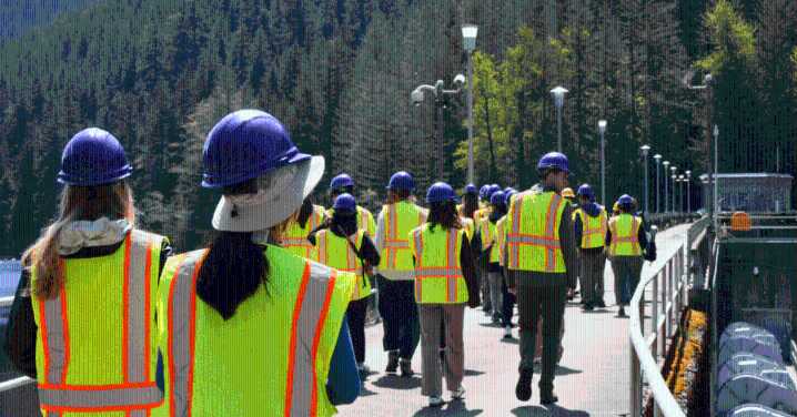 Powering education: UW students visit Cedar Falls Hydroelectric Project