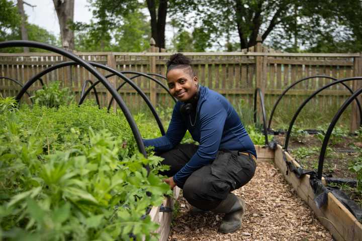 She’s sowing the seeds of her father’s legacy by teaching her community to farm