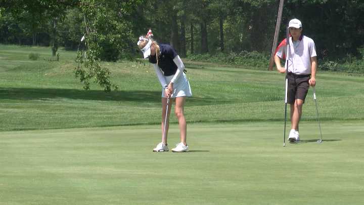 Adriana Eaton Posts 66 To Lead Individual Field, La Salle Leads Team Race After Day 1 of RIIL Golf Championships