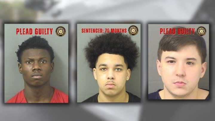 Three men plead guilty to armed robbery charges in Thanksgiving 2023 Boynton Beach heist