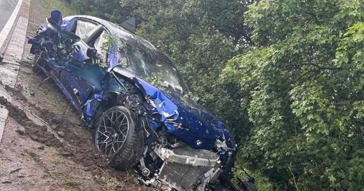 'Serious damage but no serious injuries' after BMW crash on A46