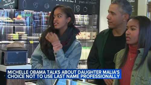 Former First Lady Michelle Obama speaks out after daughter Malia drops last name: 'She's trying to make her way'