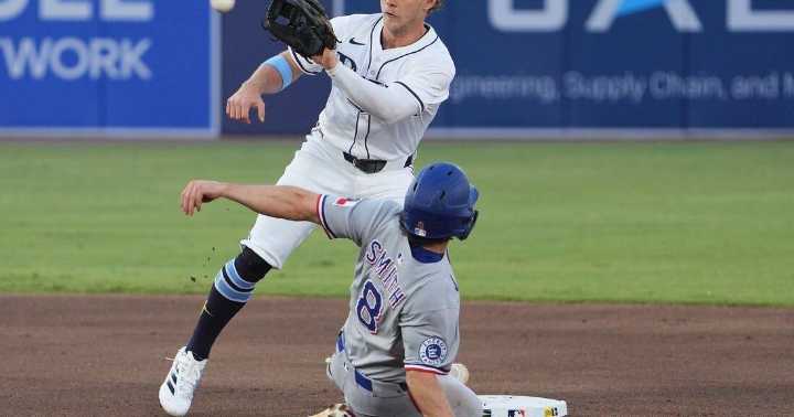 Rays rally for three in 9th, complete sweep of Rangers