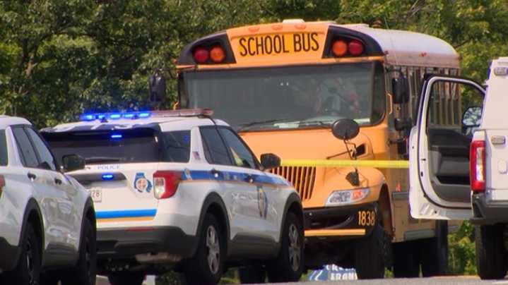 Police: Woman struck, killed after falling into path of school bus in Baltimore County