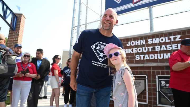 WATCH: John Smoltz's speech at the opening of Strikeout Baseball at Ferris Park.