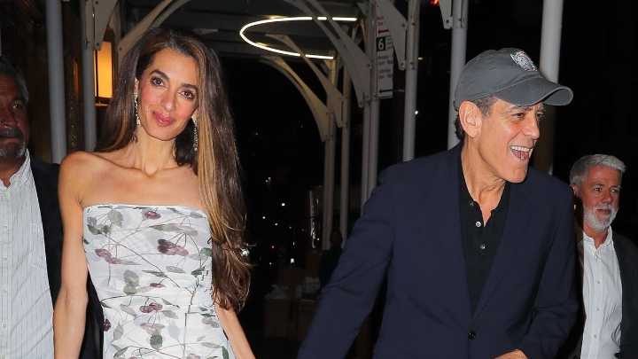 George Clooney Is Hiding His ‘Really Bad’ Broadway Dye Job Under a Baseball Hat