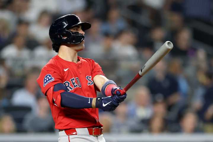 Boston Red Sox rookie belts first MLB home run 410 feet at Yankee Stadium