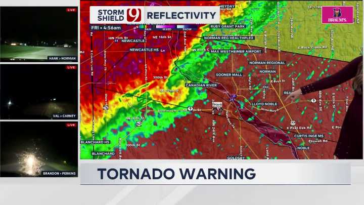 Main severe storms shift out of OKC metro, pushing east and south