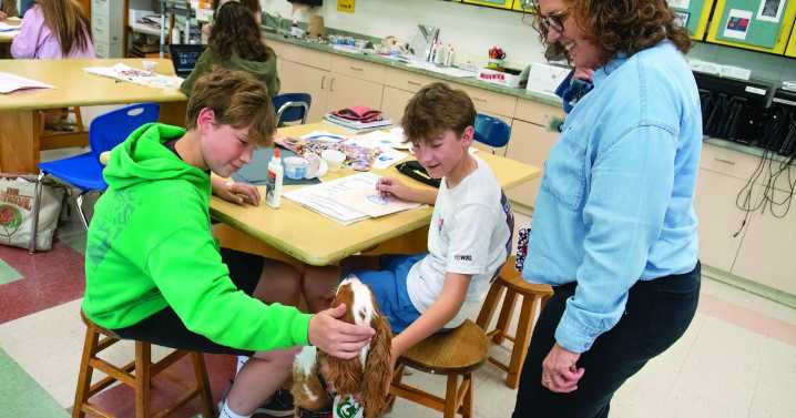 Broad Rock Middle School therapy dog more than man’s best friend