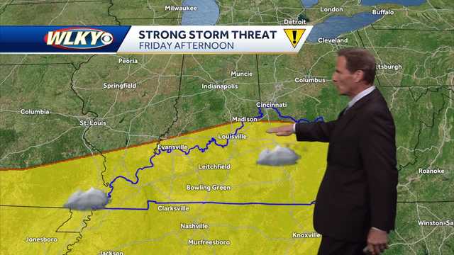 Storm chances expected later Friday