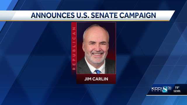 Jim Carlin launches bid for Joni Ernst's US Senate seat in 2026