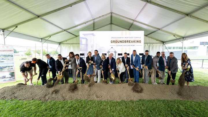 Browns break ground on CrossCountry Mortgage Campus Expansion